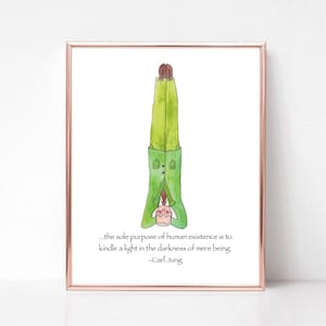 Carl Jung, Yoga Karte, Carl Jung Zitat, Carl Jung Kunst, Biologie Zitat, Yoga Kunst, Geschenk für Freund, Geschenk für Freund, Jung Zitat, Yoga Karte