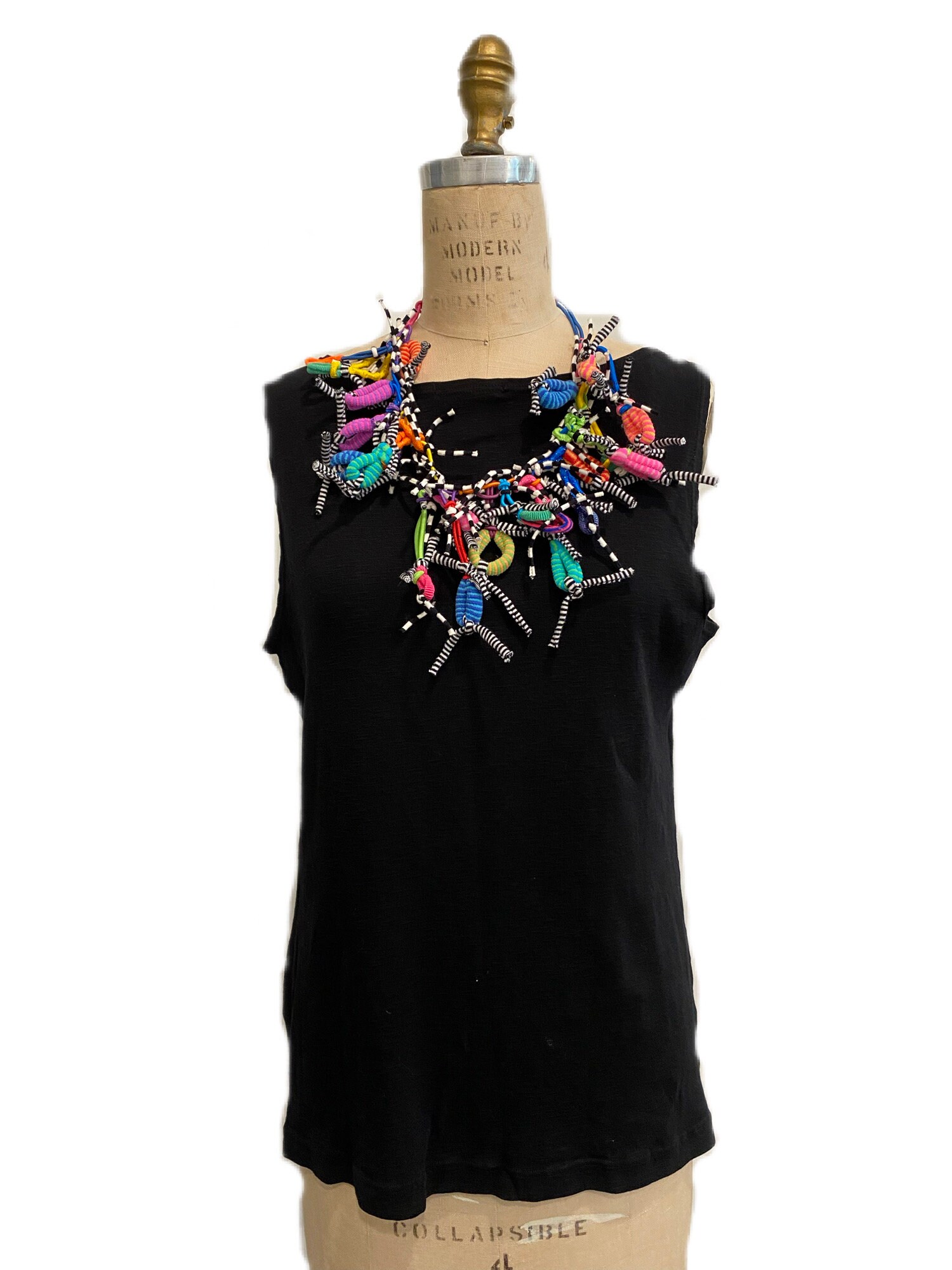 Unique Handmade Fabric Necklace Etsy UK