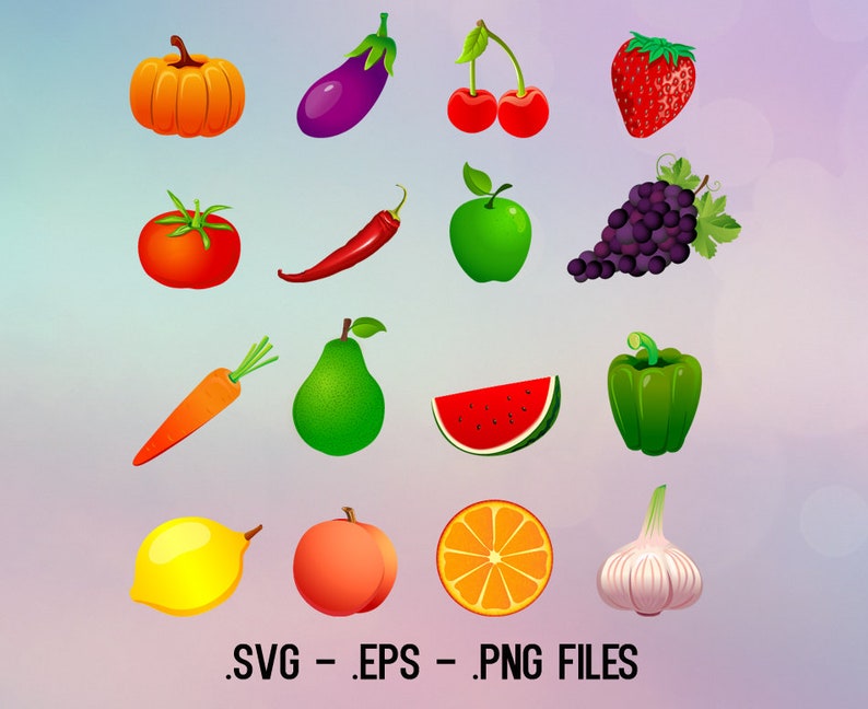 Free Free Fruit And Vegetable Svg Files 311 SVG PNG EPS DXF File