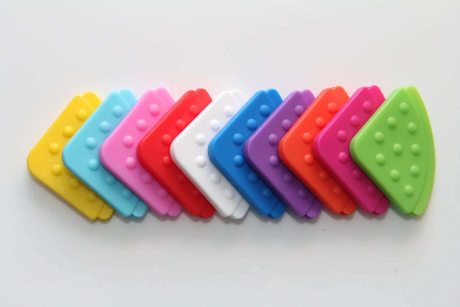 Plastic Corner Baby Teether pack of 10 1 of Each Colour Etsy
