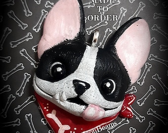 French bulldog pendant-frenchie custom gift for dog lovers-custom dog jewelry-polymer clay dog pendant-dog mom gift-frenchie mom gift-kawaii