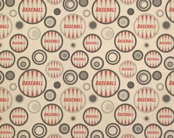 Baseball Kraft Present Gift Wrap Wrapping Paper