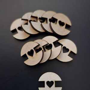 Basswood Pom Pom Button