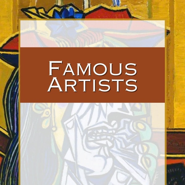 Famous Artists Unit Studies, notebooking, art studies, art lessons, crafts, homeschool, art class, note booking, curriculum, flash cards