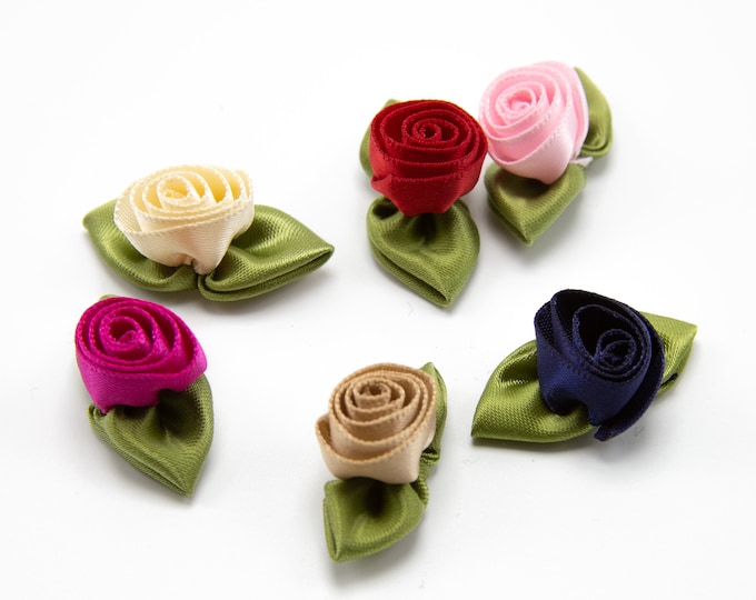 Long Rosette Bow Brooch Satin main image 1