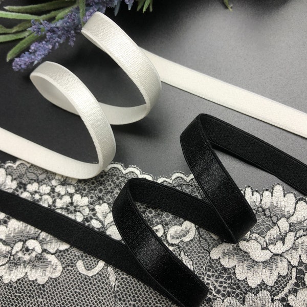 3/8" Shoulder Strap Elastic, Lingerie elastic, Bra Strap elastic,  Strap Elastic Tape,