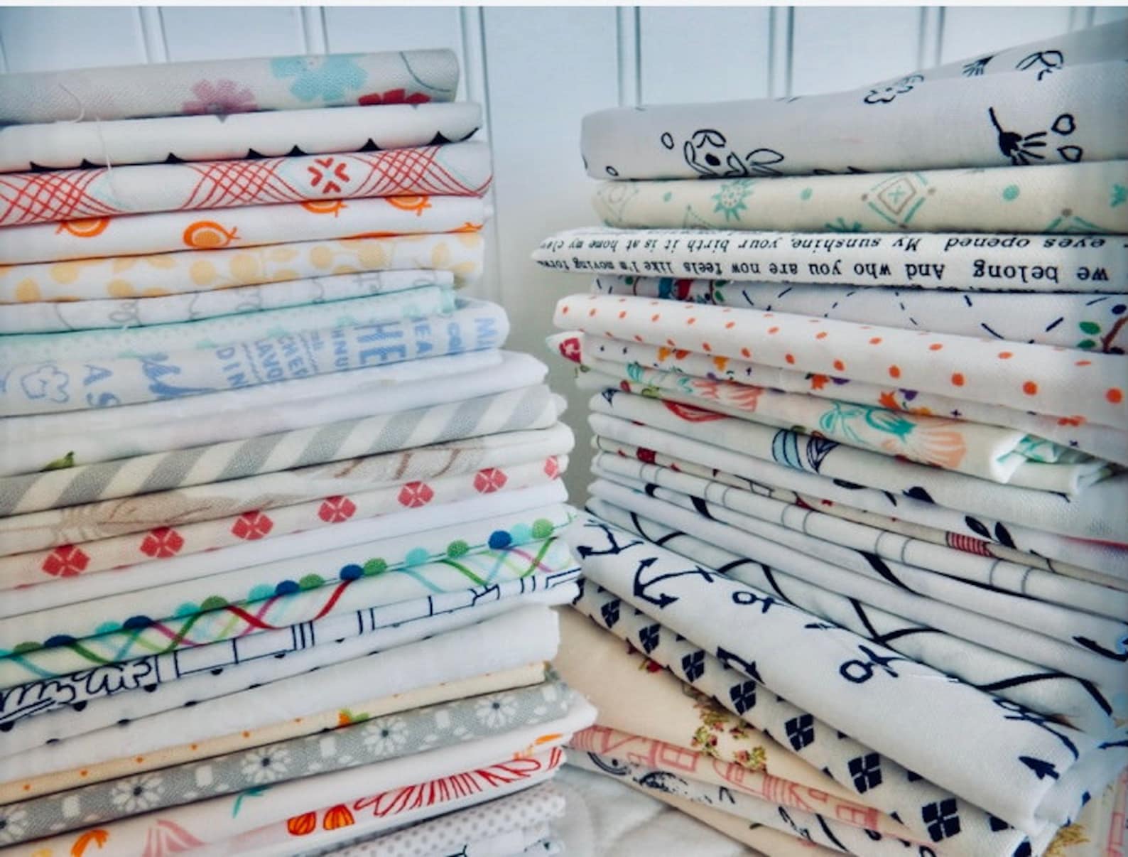 LOW VOLUME Scrap Fabric Bundle Fabric Scraps Quilting Scrap Etsy