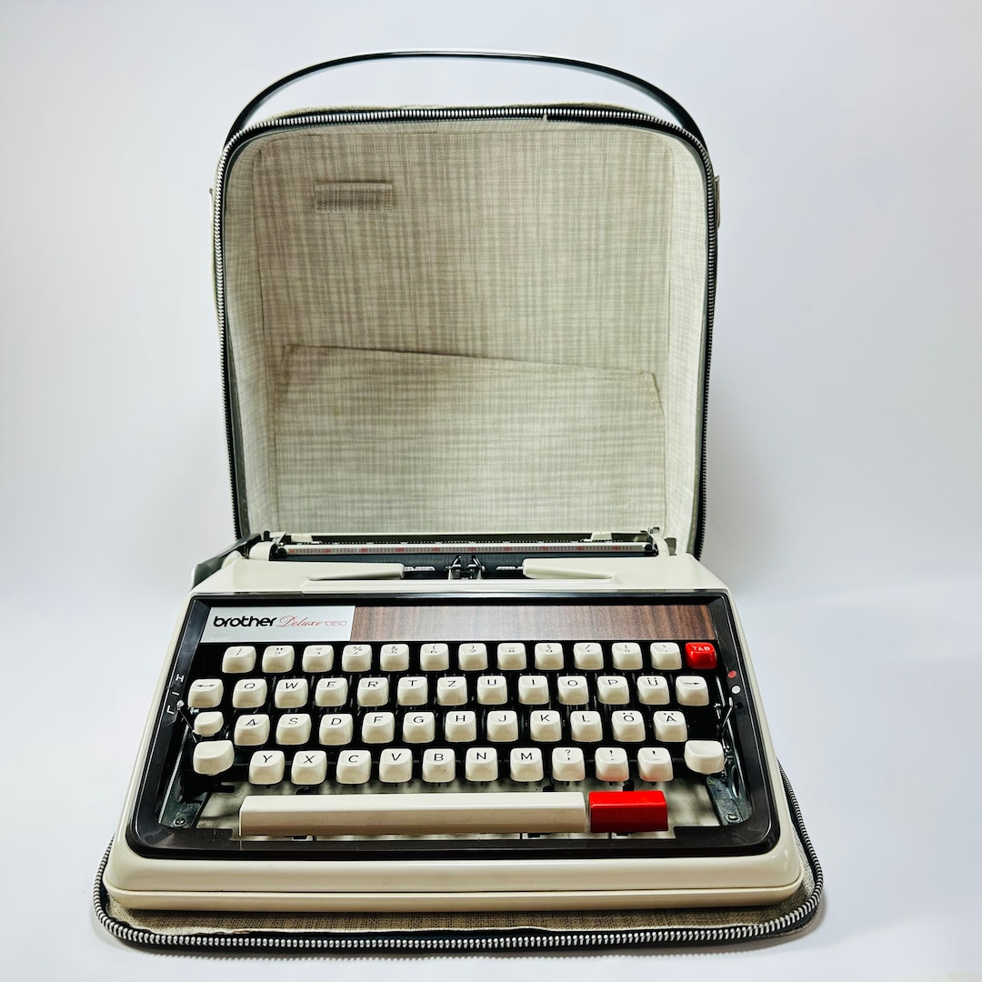 Brother Typewriter Working Typewriter Portable Typewriter Etsy