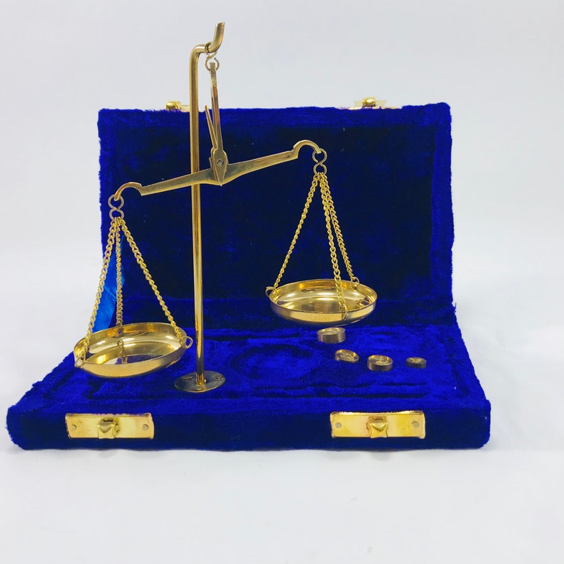 Scale Balance Scales Of Justice Velvet Box Lawyer Office Etsy