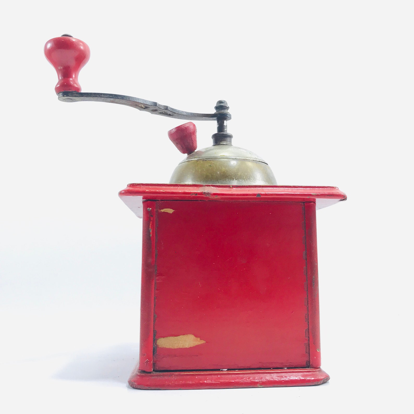 Vintage Coffee Grinder Coffee Mill Red Coffee Grinder Large Etsy