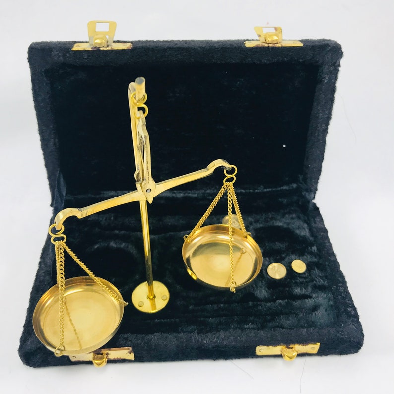 Scale Balance Scales Of Justice Velvet Box Lawyer Office Etsy