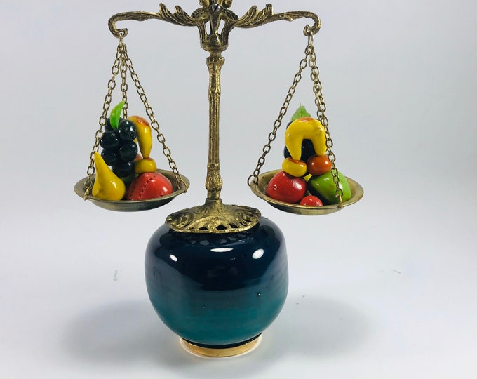 Kitchen Balance Scale Decorative Brass Scale Kitchen Scale Etsy
