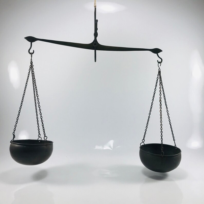 Antique Scale Balance Hanging Balance Scale Photo Studio Etsy