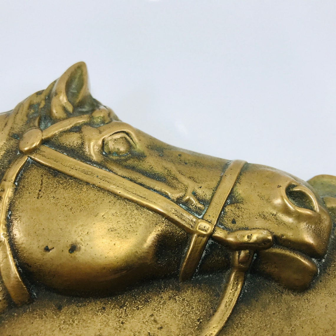 Brass Ashtray Vintage Ashtray Horse Figure Ashtray Etsy