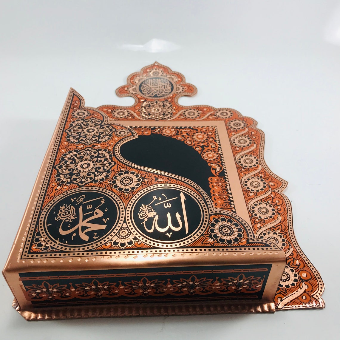 Quran Holder Quran Storage Rack Hanging Quran Shelf Copper Etsy