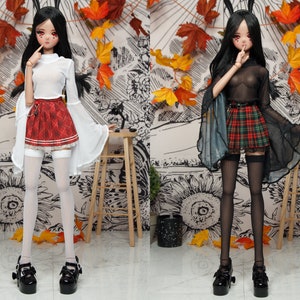 Blouse and Stockings Socks - goth Smart Doll, DD, and SD13 clothes