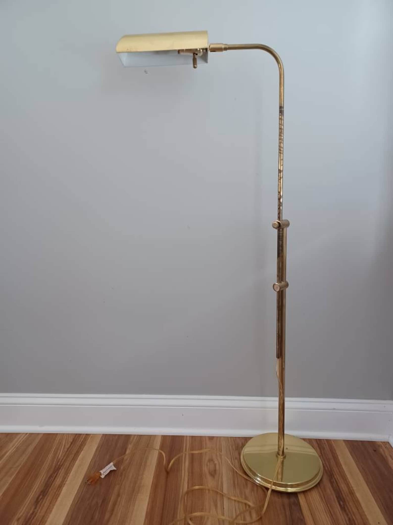 Frederick Cooper Brass Floor Lamp Mid Century Pharmacy Style Etsy UK