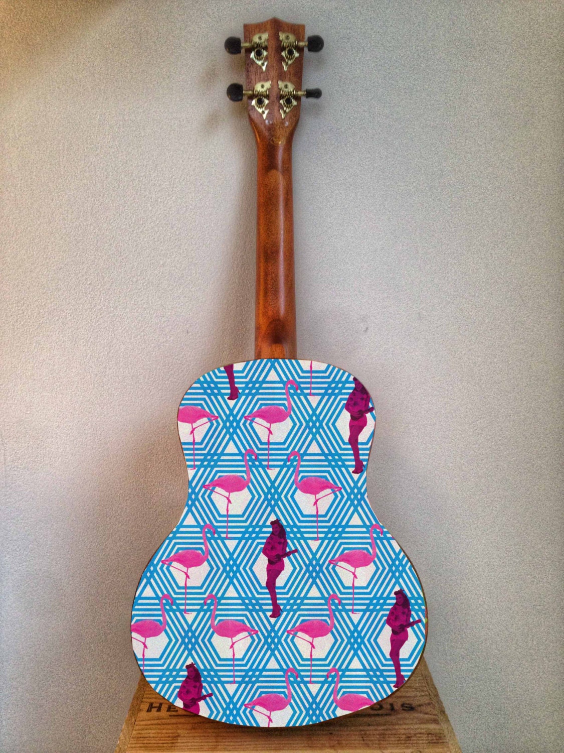 Ukulele sticker ukulele decal of vintage hula pinup girl Etsy