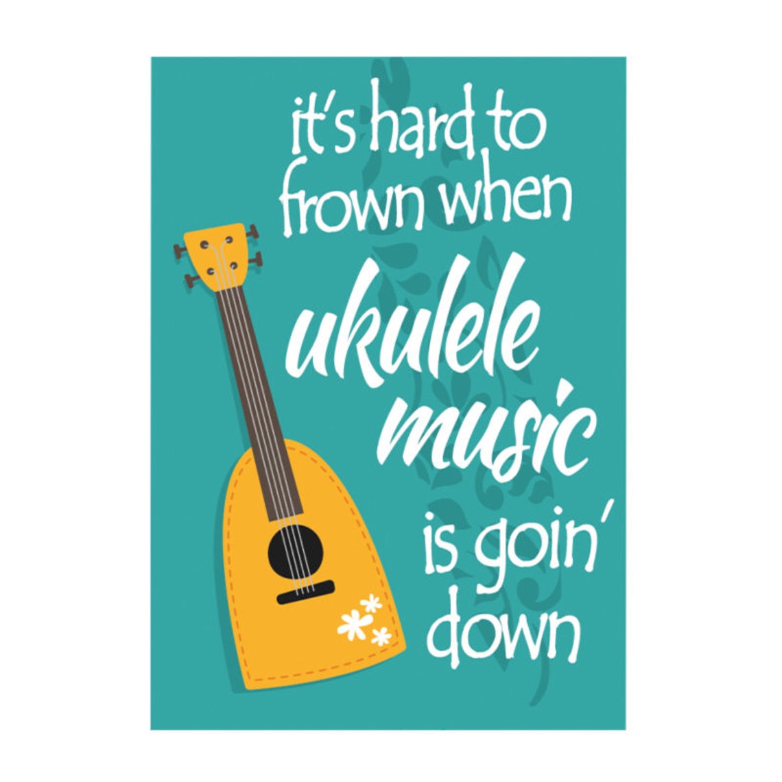 Instant Download. Printable Ukulele Quote Vintage Ukulele Etsy