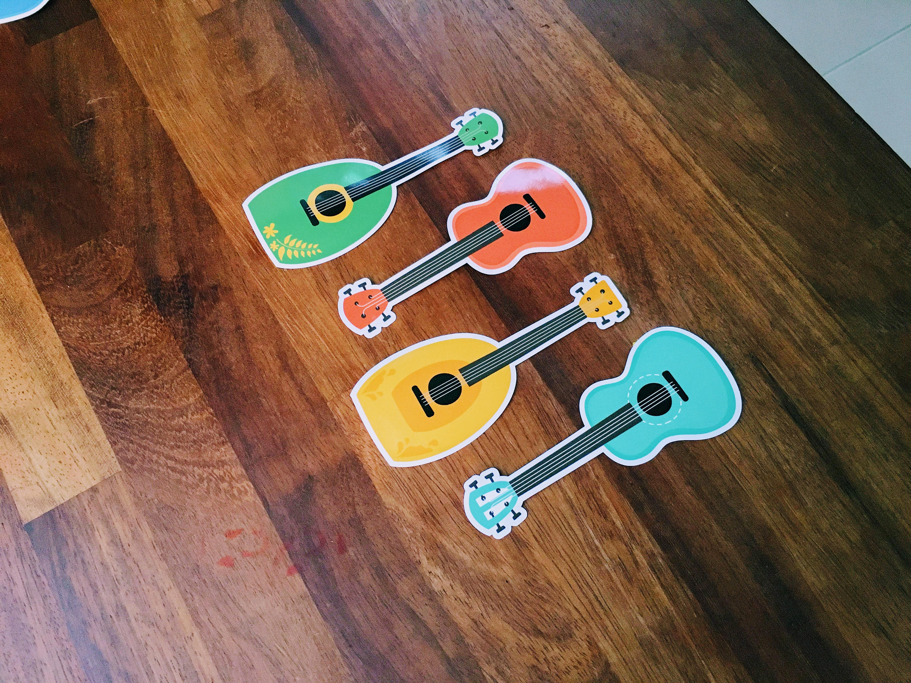Ukulele sticker collection. Vinyl sticker decal for outdoor or Etsy