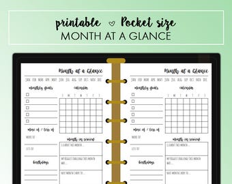 month at a glance
