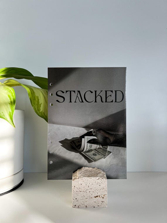 A5 Stacked Cash Stuffing Planner Dashboard Insert | Fits LV GM Large Agenda & A5 Filofax planners