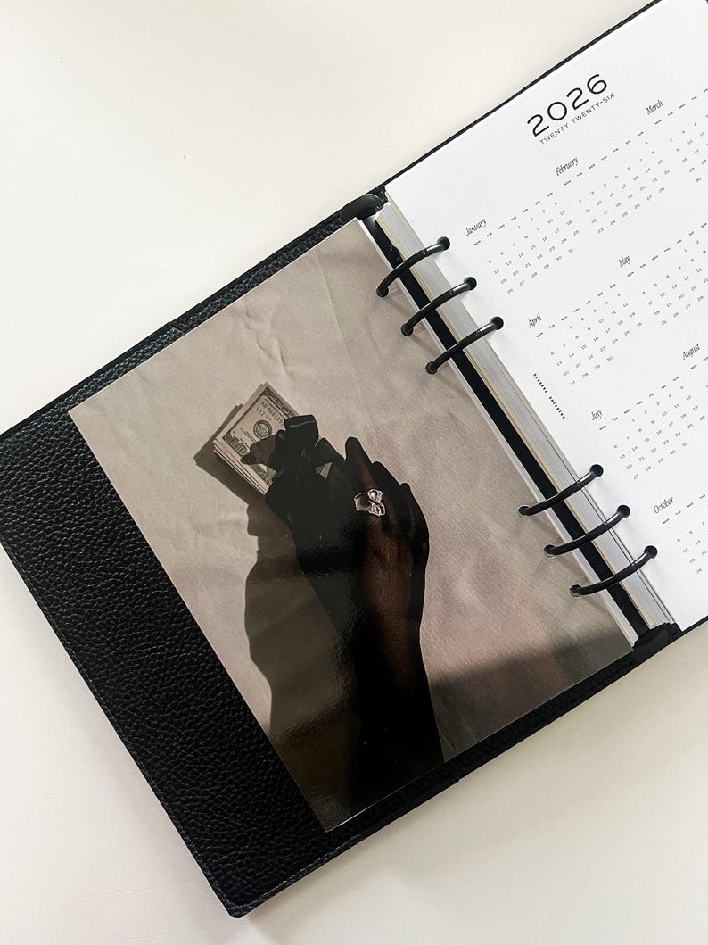A5 Stacked Cash Stuffing Planner Dashboard Insert | Fits LV GM Large Agenda & A5 Filofax planners immagine 3
