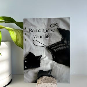 A5 Romantic Quote Planner Dashboard Insert | Fits LV GM Large Agenda & A5 Filofax planners