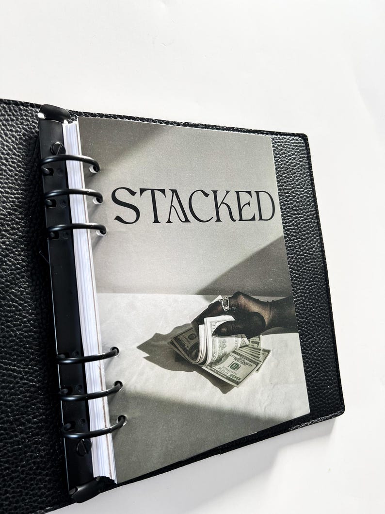 A5 Stacked Cash Stuffing Planner Dashboard Insert | Fits LV GM Large Agenda & A5 Filofax planners immagine 4