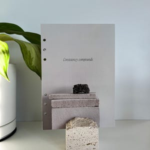 A5 Motivational Planner Dashboard Insert | Fits LV GM Large Agenda & A5 Filofax planners