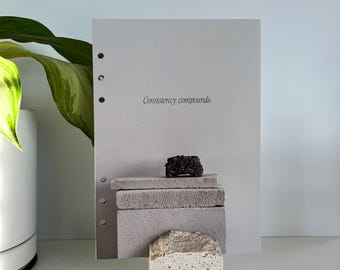 A5 Motivational Planner Dashboard Insert | Fits LV GM Large Agenda & A5 Filofax planners