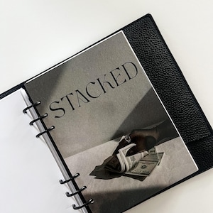 A5 Stacked Cash Stuffing Planner Dashboard Insert | Fits LV GM Large Agenda & A5 Filofax planners immagine 2
