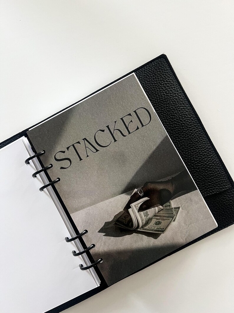 A5 Stacked Cash Stuffing Planner Dashboard Insert | Fits LV GM Large Agenda & A5 Filofax planners immagine 2