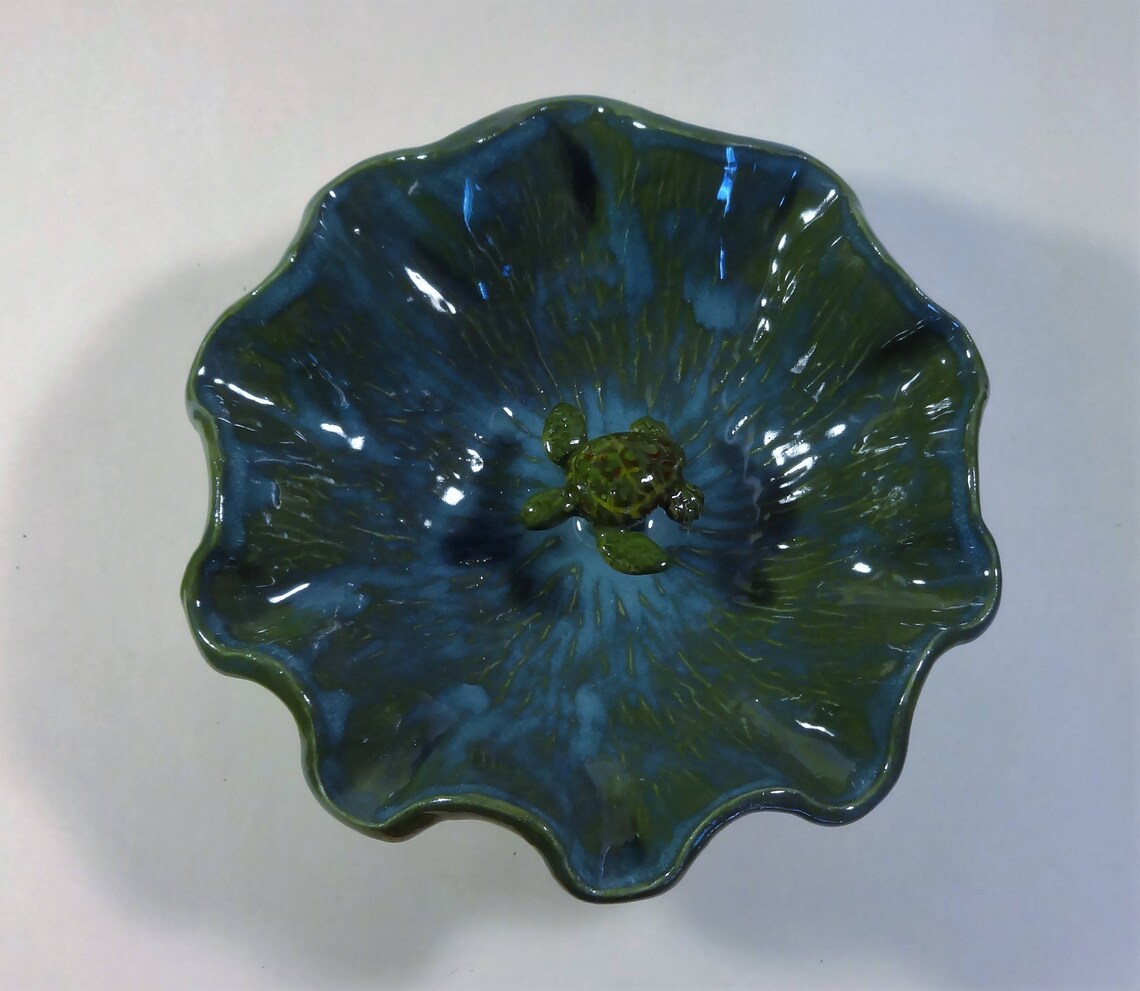 Turtle Bowl, Original Ceramic Pottery, Ooak Porcelain Art, - Etsy