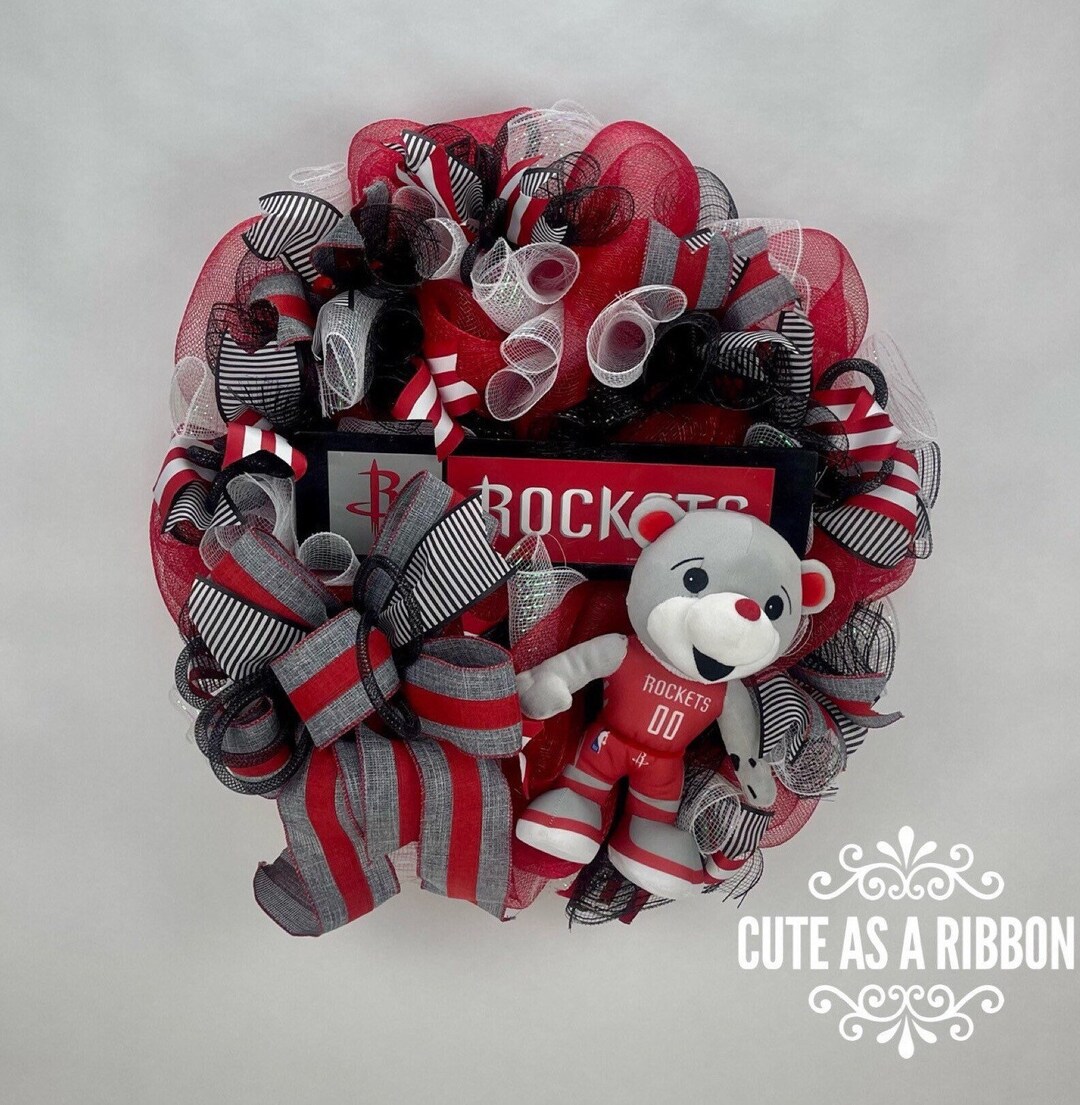 Houston Rockets Wreath, Basketball Wreath, Clutch Wreath, Rockets ...