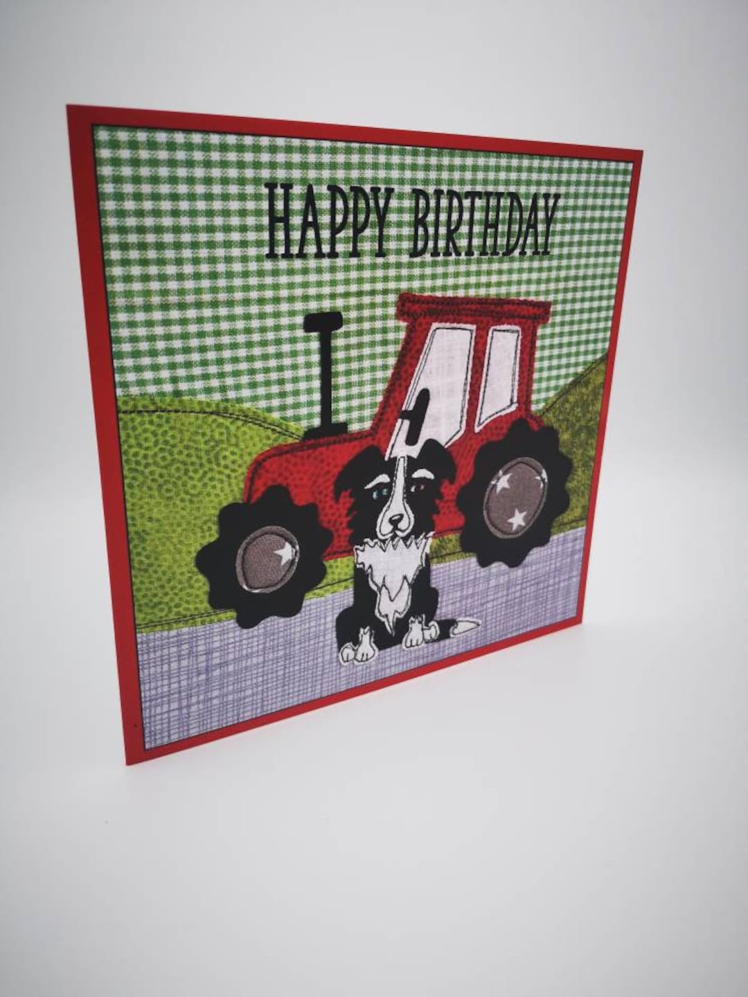 Tracteur Agricole Joyeux Anniversaire Bannière De Photographie