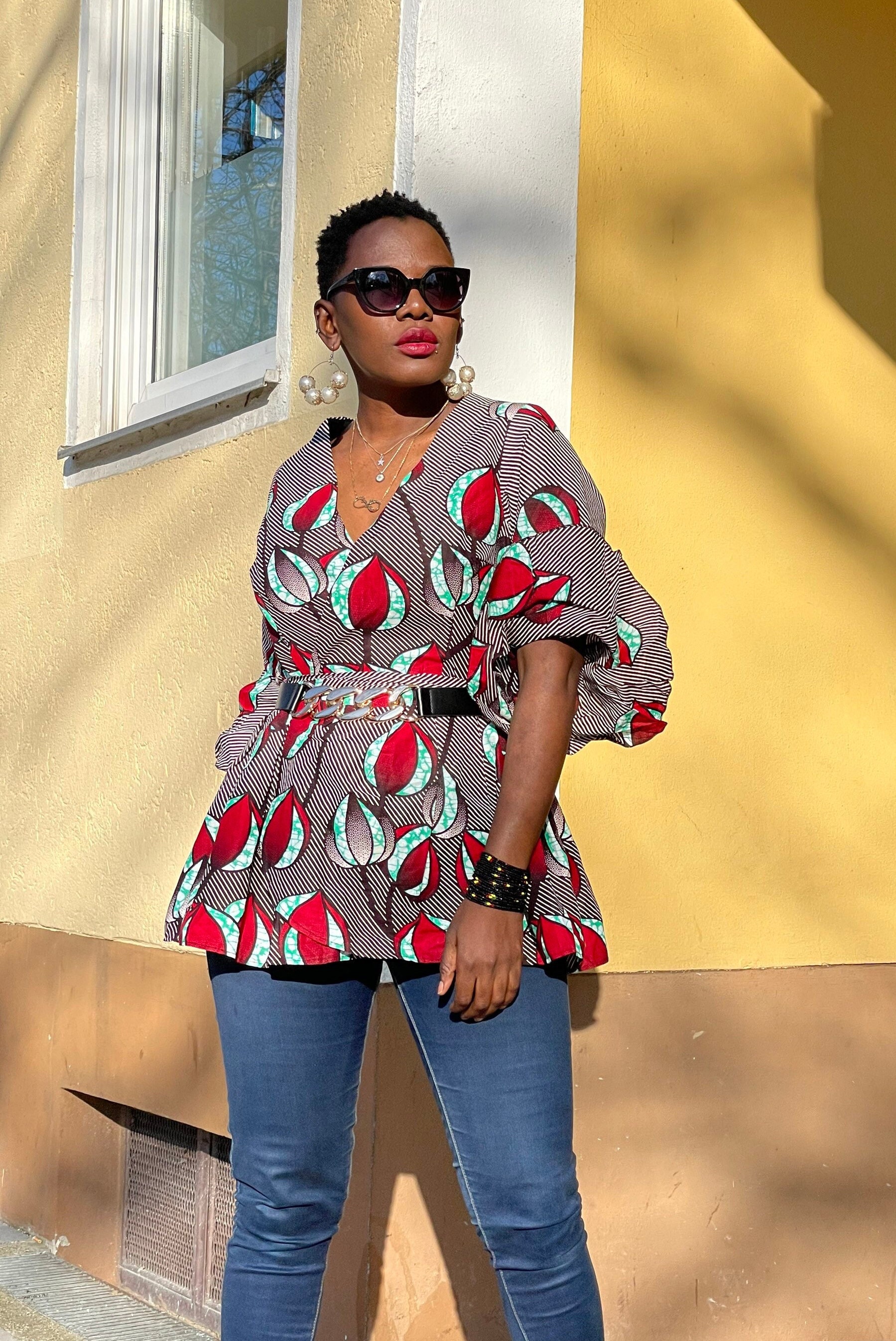 Handmade African Fabric Peplum Top| Blouse Size XXS-XXL - Etsy Canada