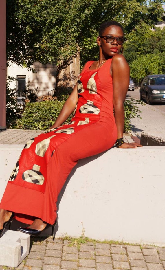 POTS OF AFRICA Body Hugging Sexy Maxi Dress. - Etsy