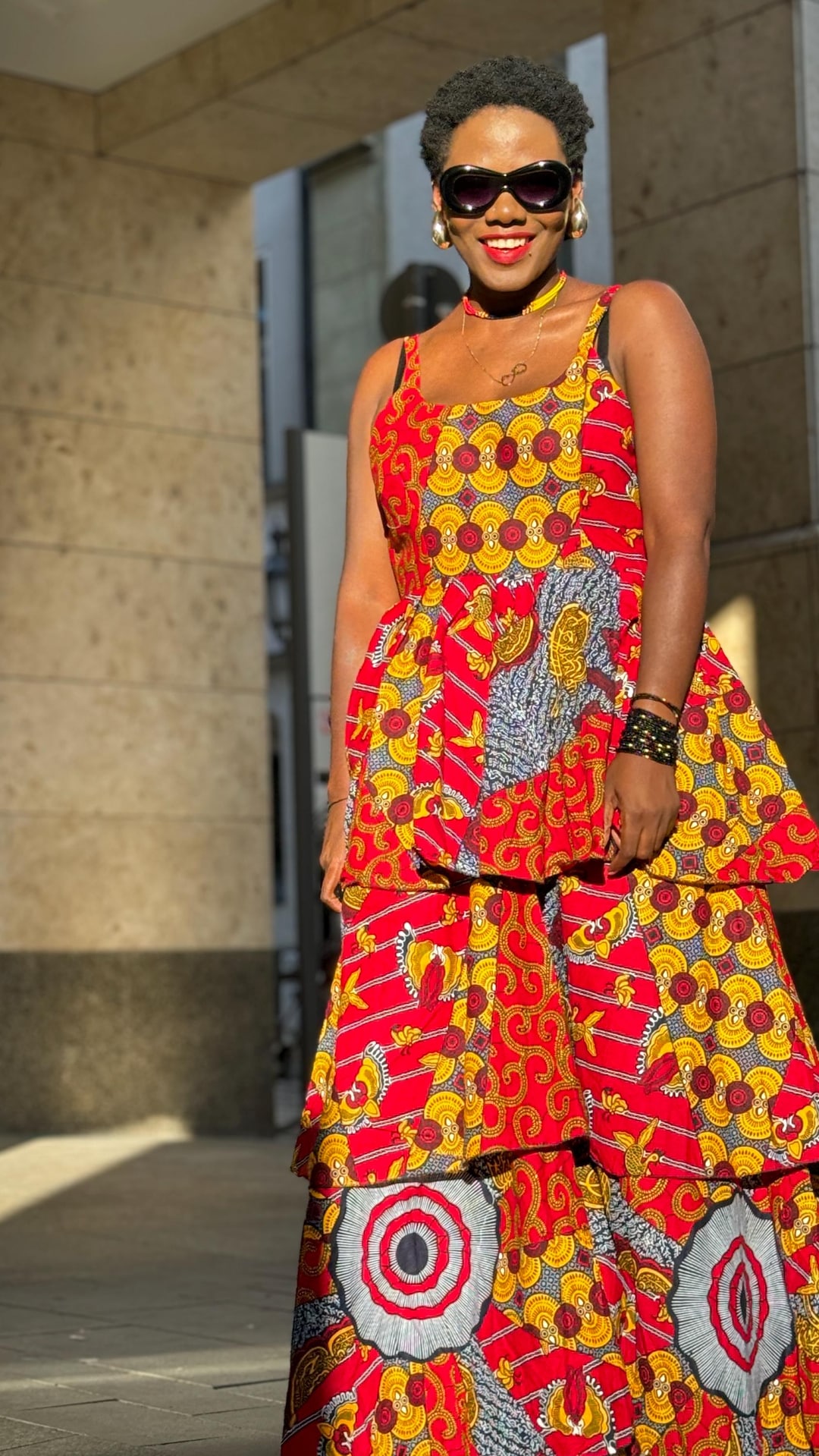 african print peplum dress Handmade African Print Maxi Dress | Kitenge Peplum Gown