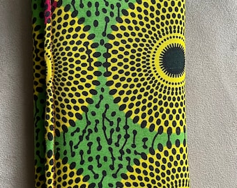 Pochette / portamonete / portafogli con stampa africana di diversi tessuti africani con dettagli