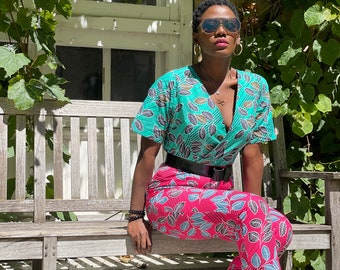 Handmade African Fabric Jumpsuit| Romper