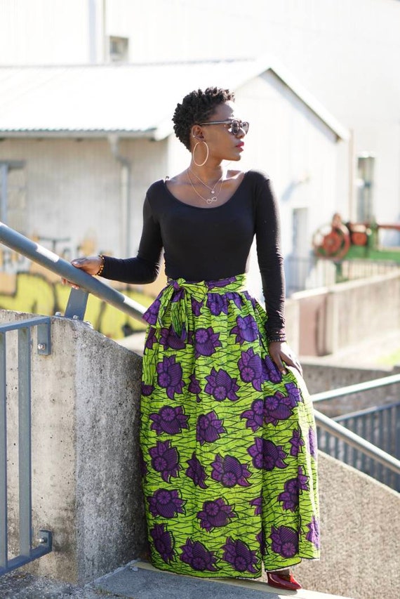 Handmade African Fabric Wavy Pleated Ruffle Wrapping| Wrapper