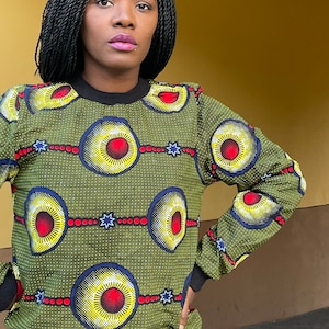 Handmade African Fabric Unisex T.shirts| Shirts| Tops| Tshirt 100% Cotton
