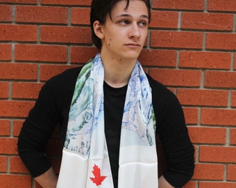 Canadian Mountains Traditonal Scarf