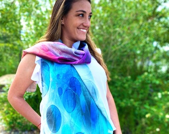 Watercolors Traditional Silk Scarf