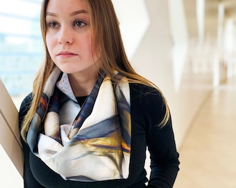 Black & Gold Infinity Scarf