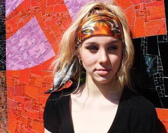 Orange Zoo Small Scarf