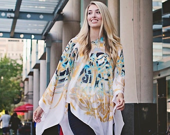 Italian Turquoise Poncho