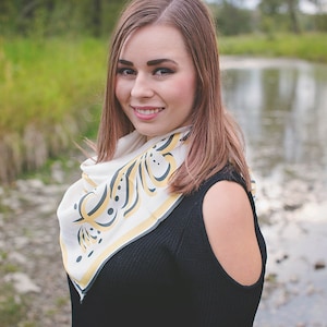 Marcy&#39;s Gold Small Silk Scarf