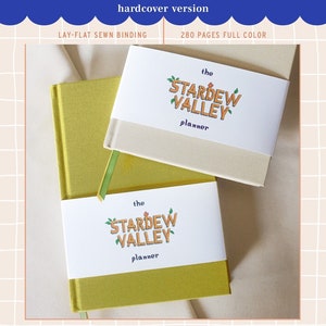 HARDCOVER 280 PAGES Stardew Valley Planner / Game Guide - Checklists, trackers, calendars - Full Color Lay Flat Binding!